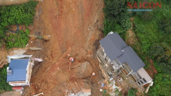 Hiện trường vụ sạt lở Hiện trường vụ sạt lở