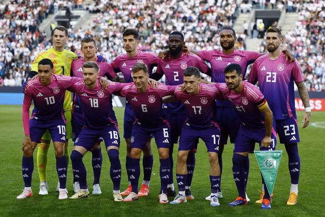 Tuyển Đức sẵn sàng cho ngày hội lớn trên sân nhà. Ảnh: REUTERS