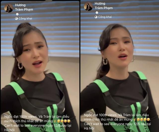 Nữ ca sĩ tổ chức mini show vào ngày 12.5 tại Hà Nội. Chụp màn hình