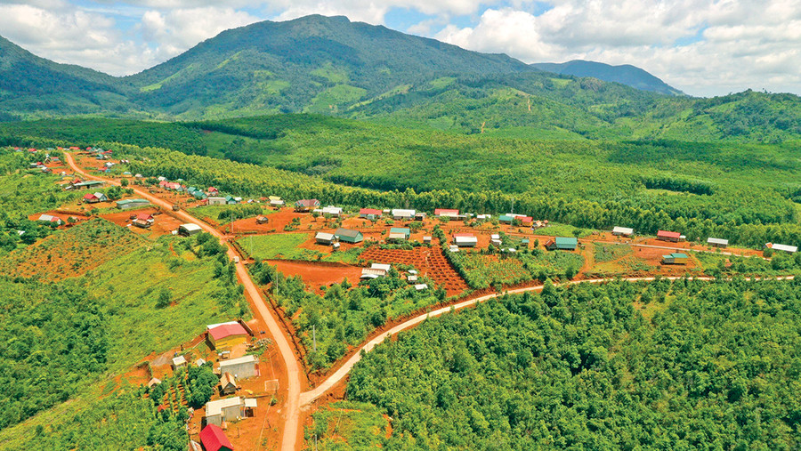 Làng Pờ Yầu (xã Lơ Pang, huyện Mang Yang). Ảnh: M.N Làng Pờ Yầu (xã Lơ Pang, huyện Mang Yang). Ảnh: M.N