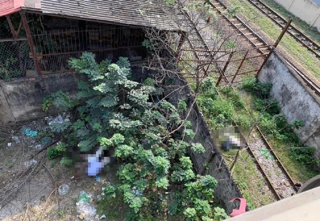 Hiện trường nơi 2 cô gái rơi xuống đất tử vong