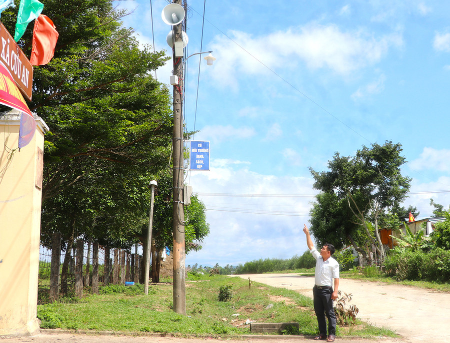 Thị xã An Khê hỗ trợ xã Cửu An 76 triệu đồng để nâng cấp hệ thống loa phát thanh. Ảnh: Ngọc Minh Thị xã An Khê hỗ trợ xã Cửu An 76 triệu đồng để nâng cấp hệ thống loa phát thanh. Ảnh: Ngọc Minh