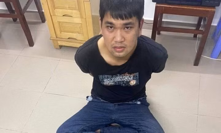 Trần Văn Dương tại cơ quan điều tra. (Ảnh: Công an cung cấp)