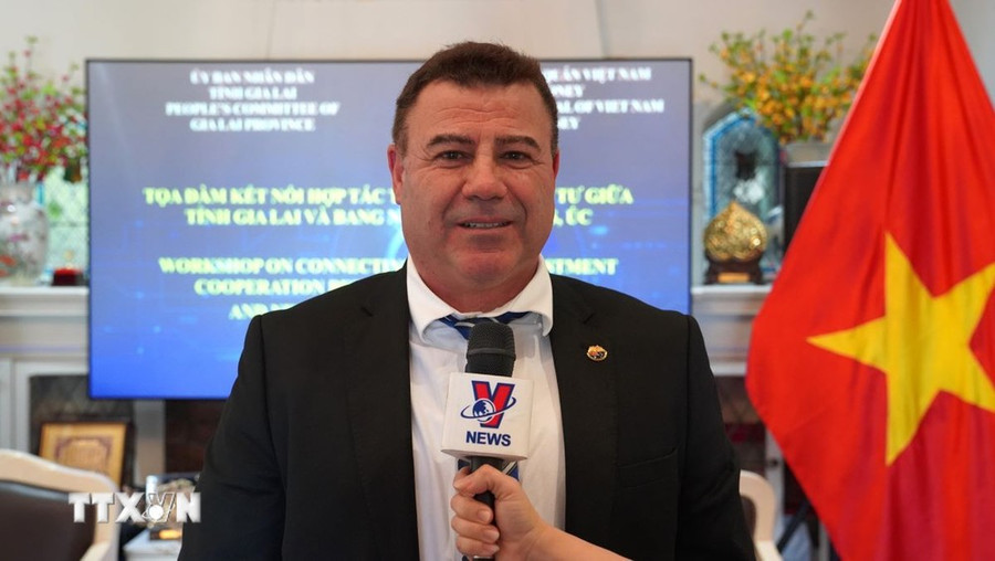 Ông Marco Zammarrell, thành viên ban điều hành Hội đồng Kinh doanh Australia – Việt Nam (AVBC). (Ảnh: Lê Đạt/TTXVN) Ông Marco Zammarrell, thành viên ban điều hành Hội đồng Kinh doanh Australia – Việt Nam (AVBC). (Ảnh: Lê Đạt/TTXVN)