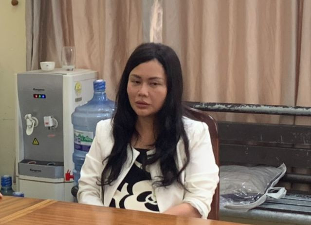 Phạm Thái Mai Hương tại cơ quan công an Phạm Thái Mai Hương tại cơ quan công an