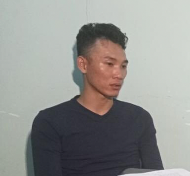 Nguyễn Duy Phương tại cơ quan công an (Ảnh: C.A)