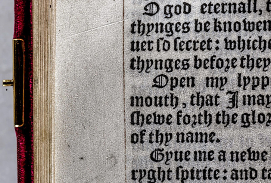 Hình vẽ của vua Henry VIII bên lề cuốn sách. CHỤP MÀN HÌNH CNN