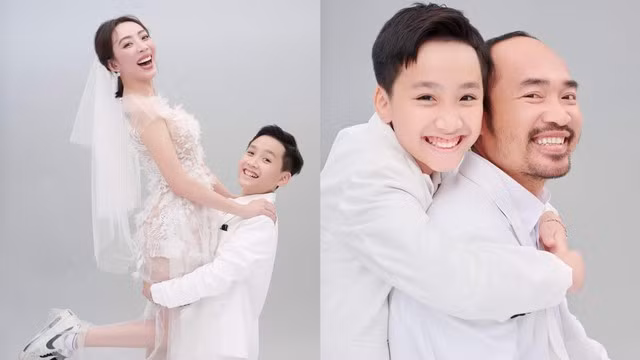 Thu Trang chia sẻ cô muốn chứng kiến những cột mốc quan trọng của con trai. Theo nữ diễn viên, khi Andy 10 tuổi, tâm sinh lý có nhiều thay đổi nên sự quan tâm, chia sẻ của gia đình là điều quan trọng. Ảnh: NVCC