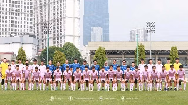 U.17 Việt Nam chuẩn bị đấu vòng loại châu Á. ẢNH: VFF