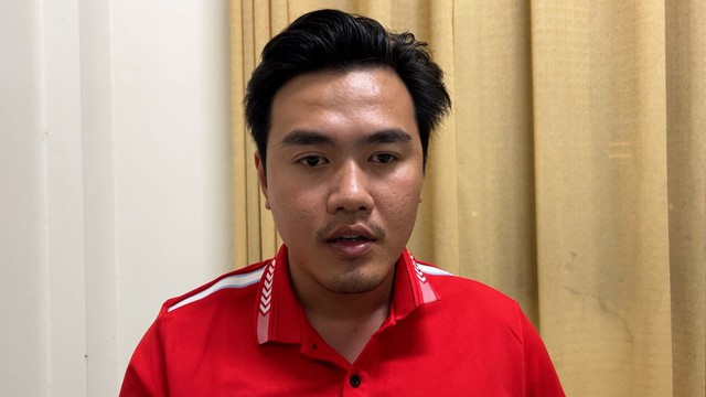 Bị can Phạm Huỳnh Minh Thịnh tại cơ quan công an. Ảnh: T.S