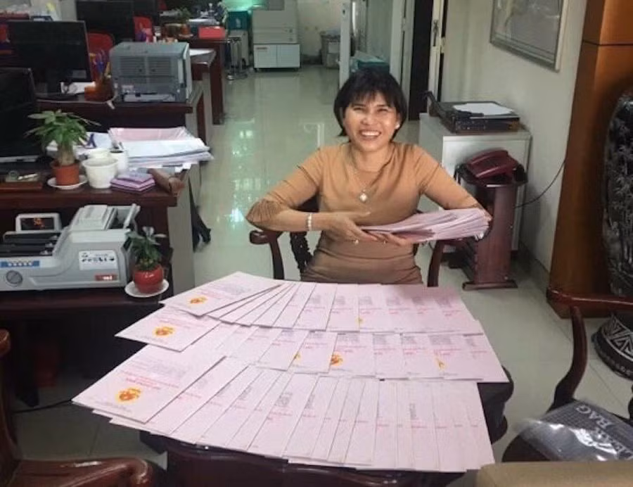 Bà Phạm Thị Hường - Chủ tịch Công ty Cổ phần Bất động sản Phú Hồng Thịnh. (Nguồn: Dân Việt)