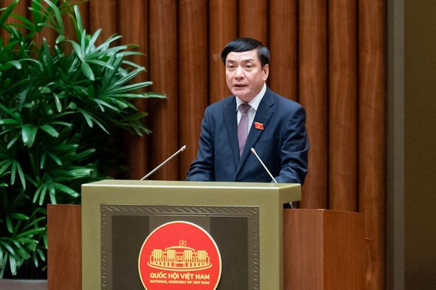 Tổng Thư ký Quốc hội, Chủ nhiệm Văn phòng Quốc hội Bùi Văn Cường phát biểu. (Ảnh: CTV/Vietnam+)