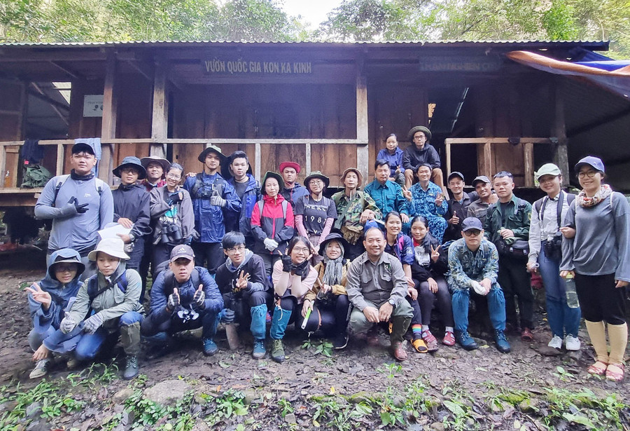 Vườn Quốc gia Kon Ka Kinh được nhiều học sinh, sinh viên chọn làm điểm đến để tham quan, nghiên cứu về đa dạng sinh học. Ảnh: Lam Nguyên