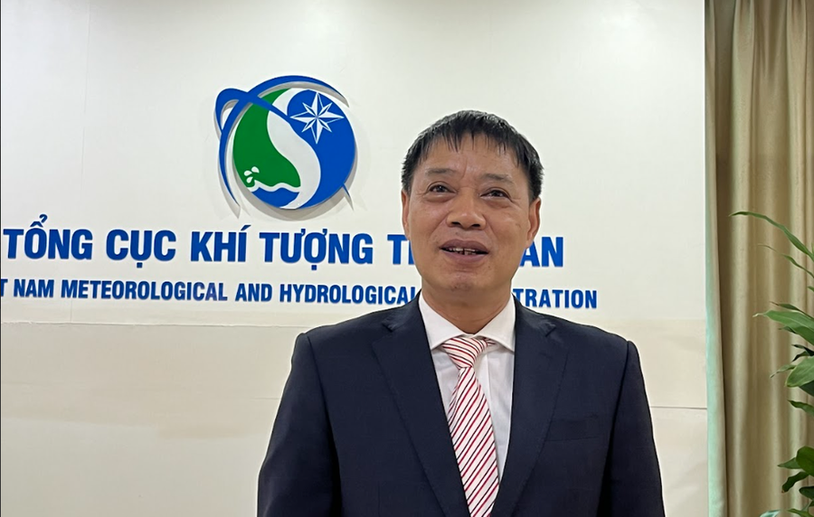 Phó Tổng cục trưởng Tổng cục Khí tượng Thủy văn Hoàng Đức Cường. (Ảnh: PV/Vietnam+) Phó Tổng cục trưởng Tổng cục Khí tượng Thủy văn Hoàng Đức Cường. (Ảnh: PV/Vietnam+)