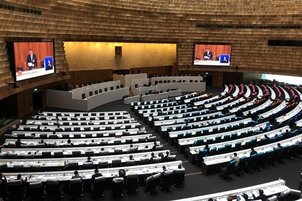 Toàn cảnh một phiên họp của Quốc hội Thái Lan ở Bangkok. (Ảnh: AFP/TTXVN)