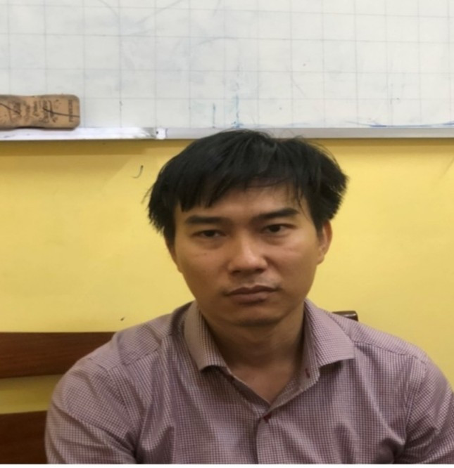 Bị can Danh Sơn tại thời điểm bị bắt