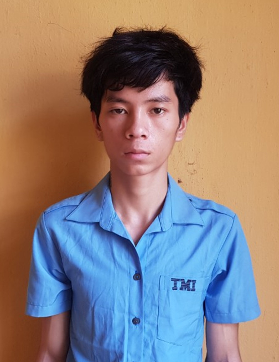 Đối tượng Hoàng Văn Hải tại Trại tạm giam Công an tỉnh. Ảnh: Minh Tuấn