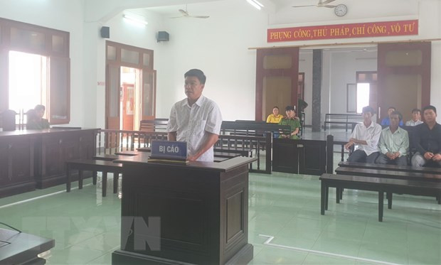 Quang cảnh phiên tòa. (Ảnh: TTXVN phát) Quang cảnh phiên tòa. (Ảnh: TTXVN phát)