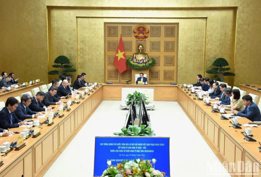 Quang cảnh buổi tiếp. Ảnh: Trần Hải/NDO Quang cảnh buổi tiếp. Ảnh: Trần Hải/NDO