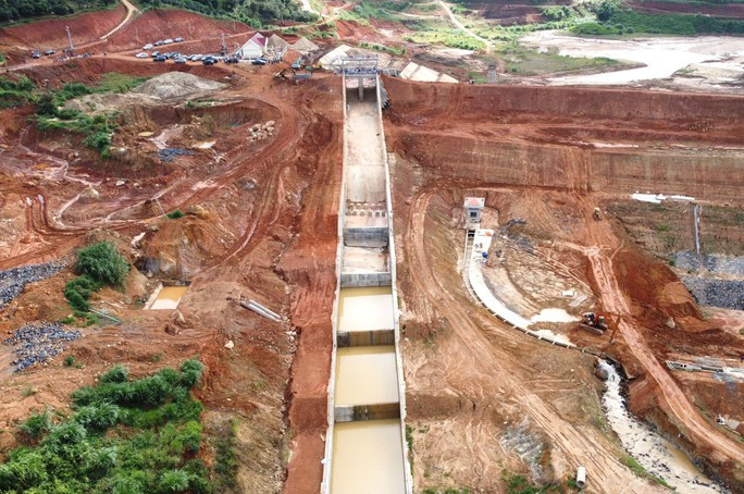 Toàn cảnh dự án hồ chứa nước Đông Thanh.