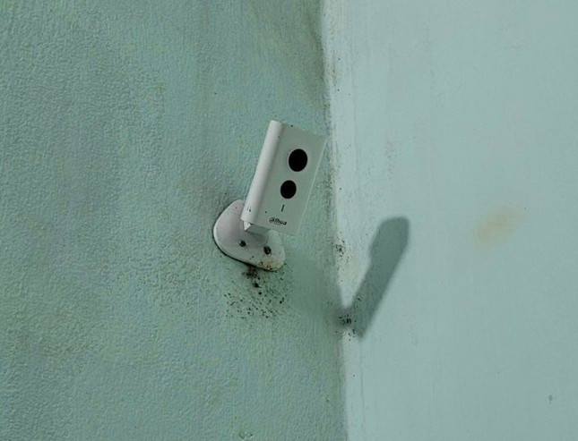 Tại cơ quan công an, bà Đ.P.L. khai toàn bộ camera đều bị hư từ lâu. Ảnh: Công an cung cấp