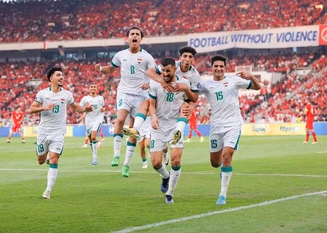 Iraq đánh bại Indonesia để nối dài chuỗi trận toàn thắng ở bảng F. Ảnh AFC