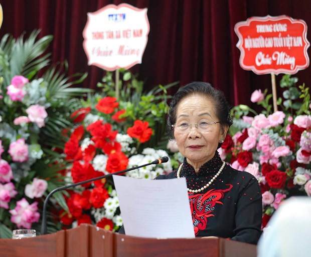 Giáo sư, Tiến sỹ Nguyễn Thị Doan phát biểu tại sự kiện. (Ảnh: Thanh Tùng/TTXVN)