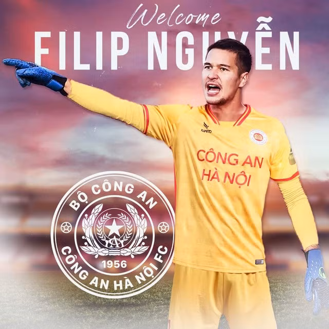 Filip Nguyễn gia nhập đội Công an Hà Nội. ẢNH CLB CÔNG AN HÀ NỘI Filip Nguyễn gia nhập đội Công an Hà Nội. ẢNH CLB CÔNG AN HÀ NỘI