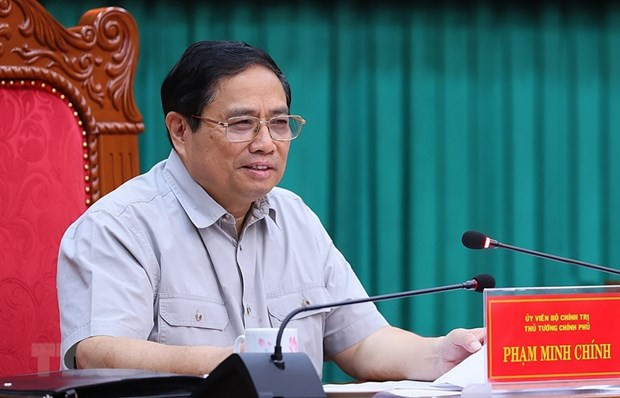 Thủ tướng Phạm Minh Chính chủ trì buổi làm việc với lãnh đạo chủ chốt tỉnh Kon Tum và đại diện các nhà đầu tư. (Ảnh: Dương Giang/TTXVN) Thủ tướng Phạm Minh Chính chủ trì buổi làm việc với lãnh đạo chủ chốt tỉnh Kon Tum và đại diện các nhà đầu tư. (Ảnh: Dương Giang/TTXVN)