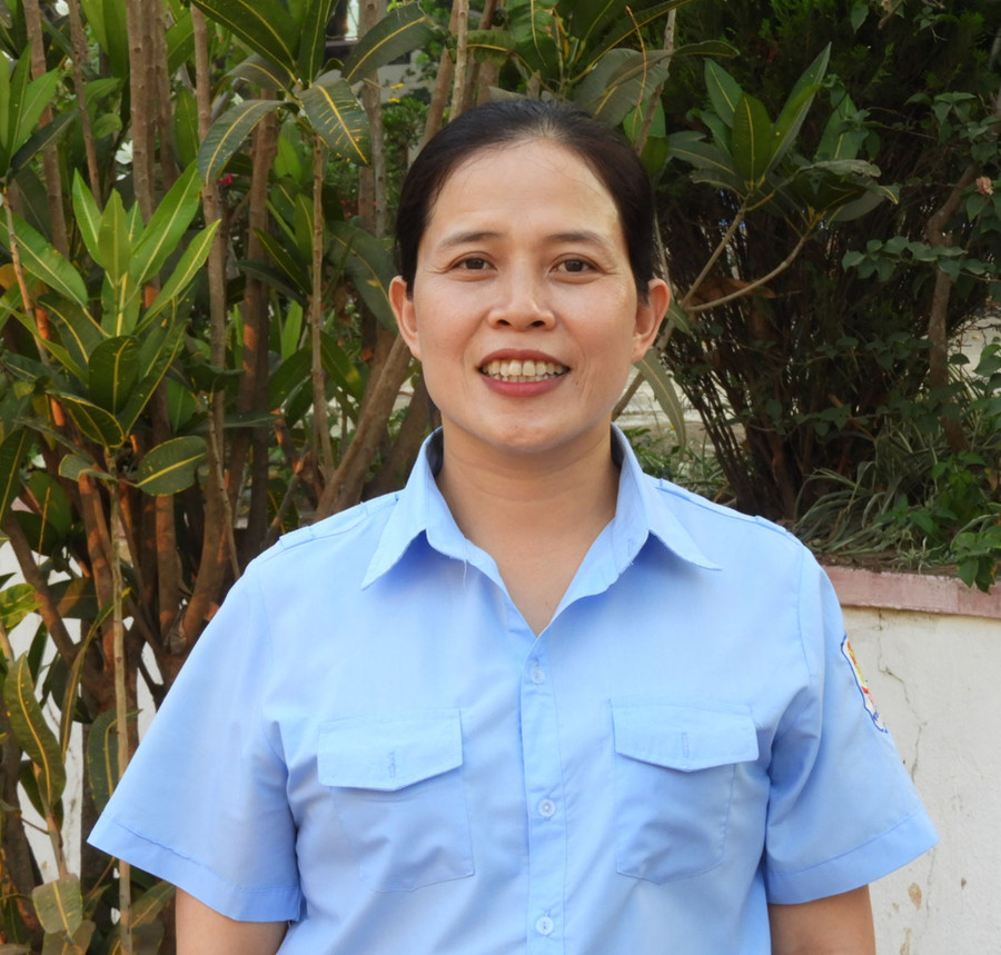 Cô Nguyễn Thị Thu Phương là đảng viên hoàn thành xuất sắc nhiệm vụ 5 năm liền (2019-2023) và được đề nghị Ban Thường vụ Tỉnh ủy tặng bằng khen. Ảnh: Thanh Nhật