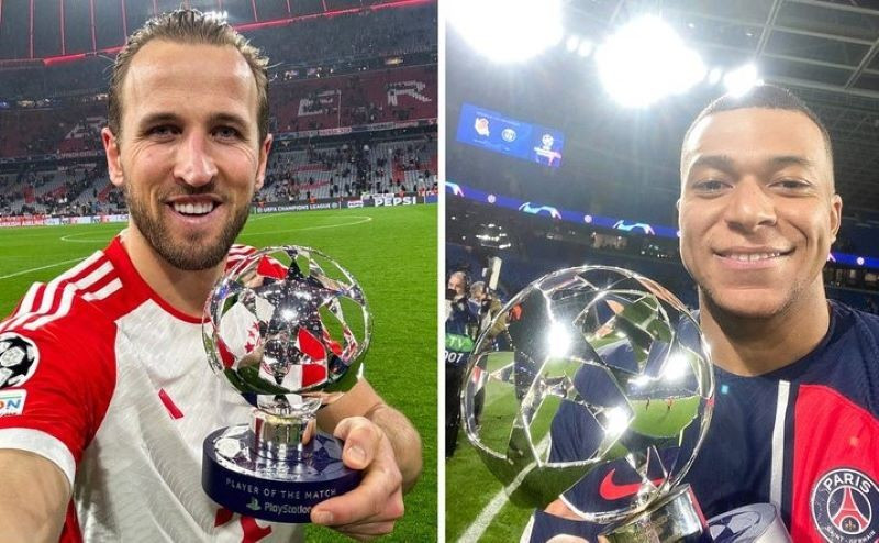 Kane và Mbappe giành danh hiệu Vua phá lưới Champions League. (Nguồn: X) Kane và Mbappe giành danh hiệu Vua phá lưới Champions League. (Nguồn: X)