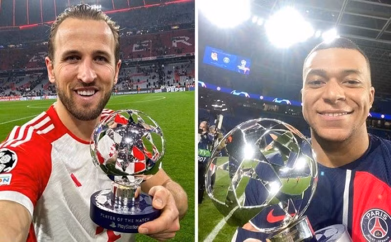 Kane và Mbappe giành danh hiệu Vua phá lưới Champions League. (Nguồn: X)