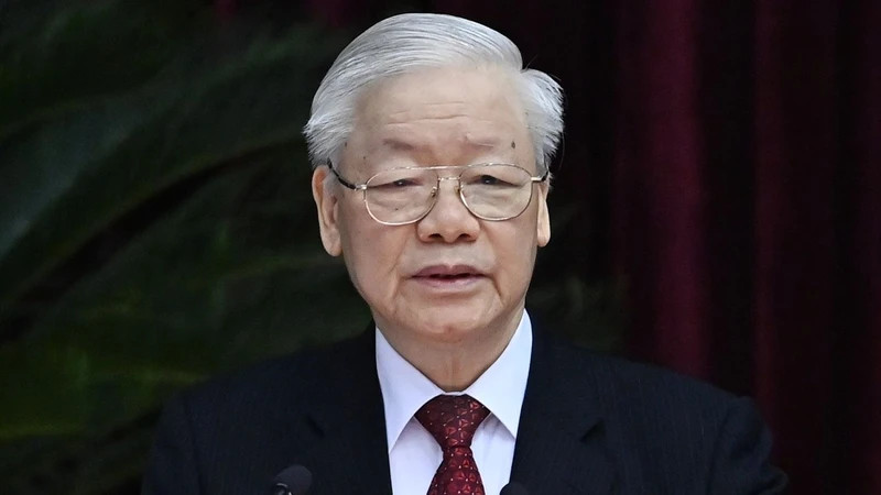 Tổng Bí thư Nguyễn Phú Trọng. (Ảnh: ĐĂNG KHOA) Tổng Bí thư Nguyễn Phú Trọng. (Ảnh: ĐĂNG KHOA)