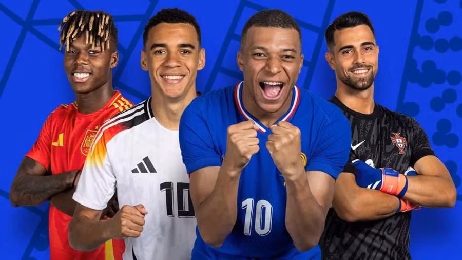 EURO 2024 nóng với hai trận tứ kết đêm 5 và rạng sáng 6/7. (Nguồn: UEFA)