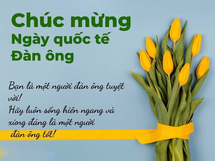 Những lời chúc Ngày Quốc tế Đàn ông 19/11 sẽ khiến người yêu bạn cảm thấy ấm áp. (Ảnh: Pinterest)