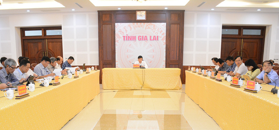 Quang cảnh phiên họp tại điểm cầu tỉnh Gia Lai. Ảnh: Lam Nguyên Quang cảnh phiên họp tại điểm cầu tỉnh Gia Lai. Ảnh: Lam Nguyên