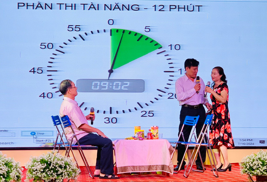 Tiểu phẩm “Chuyện nhà tôi” của Câu lạc bộ chăm sóc sức khỏe NCT TP. Pleiku được trao giải phụ phần thi tài năng hay nhất. Ảnh: Như Nguyện Tiểu phẩm “Chuyện nhà tôi” của Câu lạc bộ chăm sóc sức khỏe NCT TP. Pleiku được trao giải phụ phần thi tài năng hay nhất. Ảnh: Như Nguyện