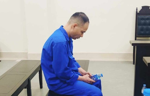 Vũ Văn Thắng tại phiên toà. Ảnh: T.T.