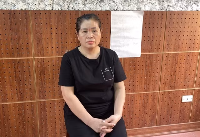 Bị can Hoàng Thị Vươn. Ảnh: Công an Lạng Sơn