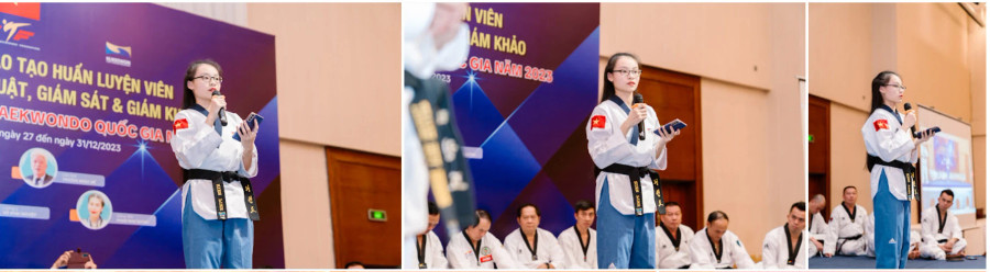 Giỏi taekwondo, giỏi tiếng Anh, giỏi kỹ năng mềm, Hiền Linh có nhiều dự định về marketing số cho taekwondo Việt Nam. Ảnh: NVCC Giỏi taekwondo, giỏi tiếng Anh, giỏi kỹ năng mềm, Hiền Linh có nhiều dự định về marketing số cho taekwondo Việt Nam. Ảnh: NVCC