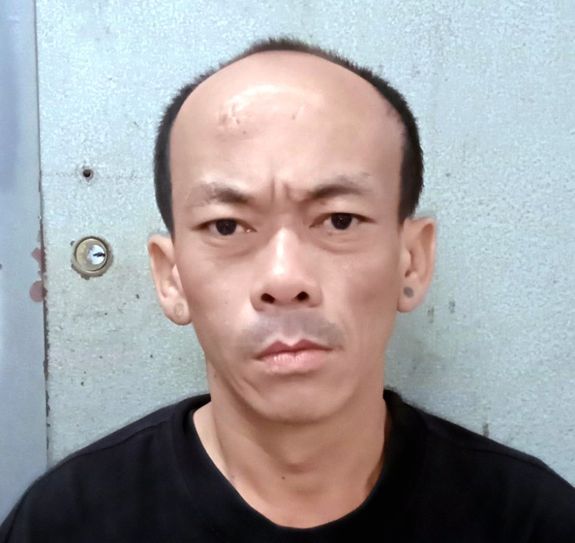 Đối tượng Trần Văn Huy (La Hán) tại thời điểm bị Công an bắt giữ. Ảnh: Nghiêm Túc Đối tượng Trần Văn Huy (La Hán) tại thời điểm bị Công an bắt giữ. Ảnh: Nghiêm Túc