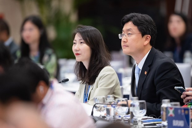 Đại biểu quốc tế tại hội nghị. (Ảnh: PV/Vietnam+) Đại biểu quốc tế tại hội nghị. (Ảnh: PV/Vietnam+)