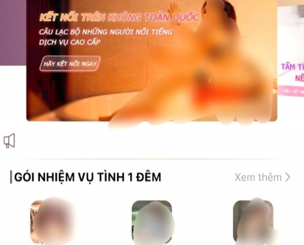 Trang web hướng dẫn nạn nhân thực hiện "Gói nhiệm vụ tình một đêm". Trang web hướng dẫn nạn nhân thực hiện "Gói nhiệm vụ tình một đêm".