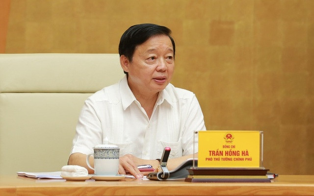 Phó Thủ tướng Trần Hồng Hà chủ trì cuộc họp. Ảnh: VGP