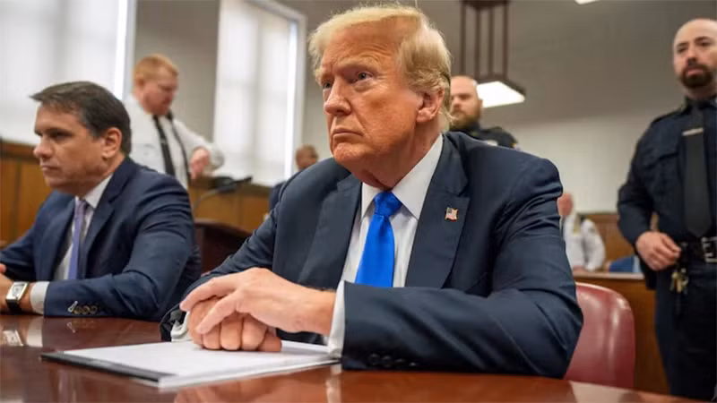 Cựu Tổng thống Mỹ Donald Trump trong phiên xét xử tại New York, ngày 30/5/2024. (Ảnh: Reuters)