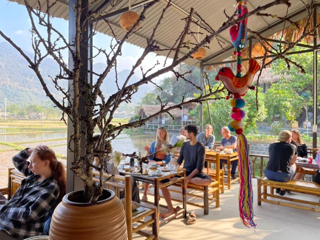 Du khách được hòa mình vào thiên nhiên.