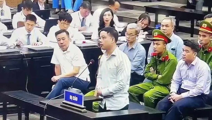 Bị cáo Phạm Trung Kiên tại tòa.