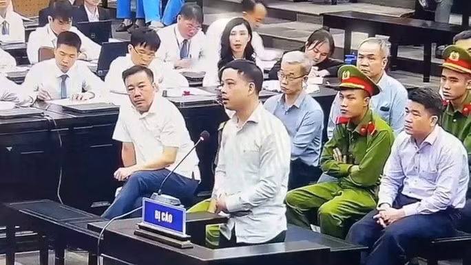 Bị cáo Phạm Trung Kiên tại tòa.