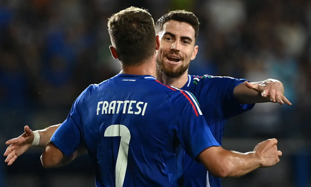 Davide Frattesi ghi bàn duy nhất cho tuyển Ý.