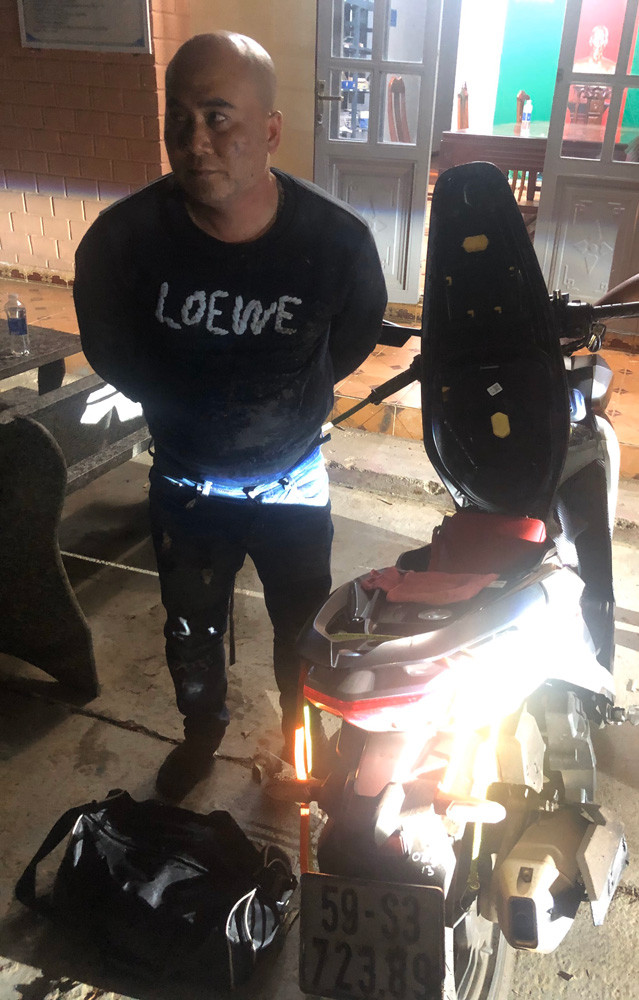 Đối tượng Đặng Minh Vũ thời điểm bị bắt giữ Đối tượng Đặng Minh Vũ thời điểm bị bắt giữ